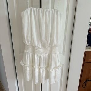 Beauty strapless white dress, new with tags